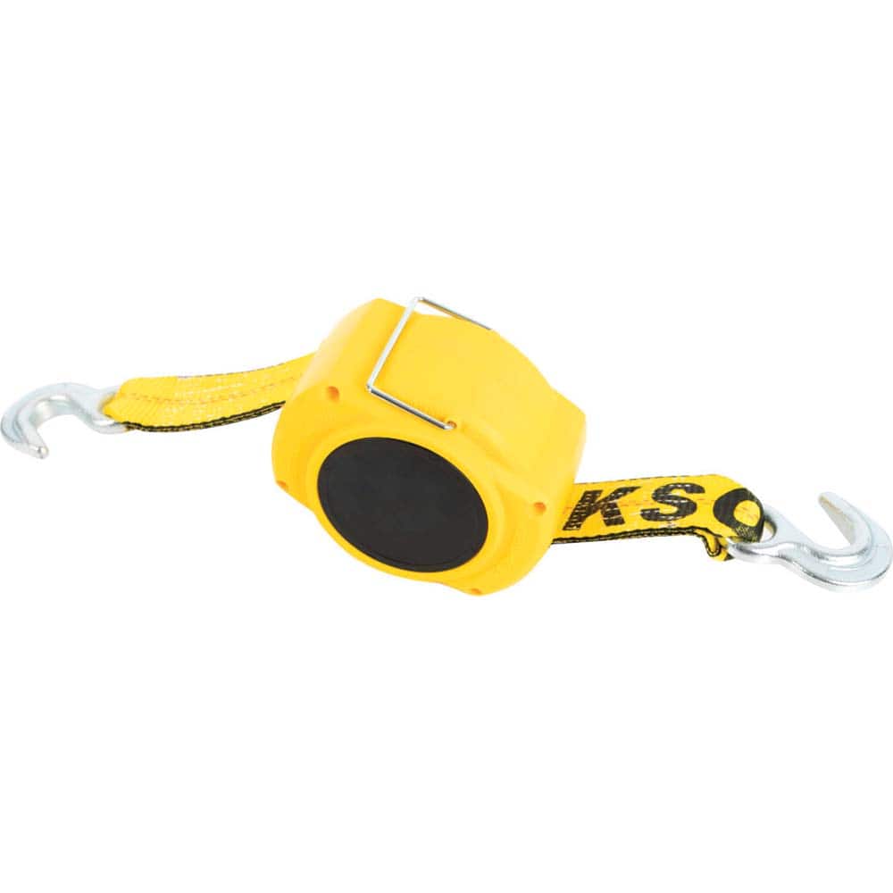 Erickson Manufacturing - Tow Rope, Cable & Chain; Type: Tow Strap ; End Type: Hook ; Material: Polyester ; Length (Feet): 15 ; Capacity (Lb.): 9000.00 ; Width (Inch): 2 - Exact Tool & Supply