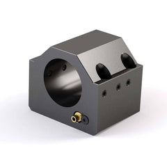 Global CNC Industries - Turret & VDI Tool Holders; Type: Hwacheon ID Block ; Clamping System: 90mm X 50mm ; Tool Axis: ID ; Through Coolant: No ; Additional Information: 4 Mounting Holes - Exact Tool & Supply