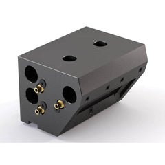 Global CNC Industries - Turret & VDI Tool Holders; Type: Haas Triple ID Block ; Clamping System: 73mm X 70mm ; Tool Axis: ID ; Through Coolant: No ; Additional Information: 4 Mounting Holes - Exact Tool & Supply