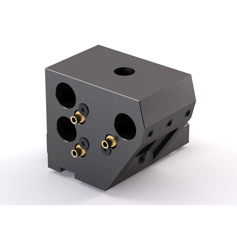 Global CNC Industries - Turret & VDI Tool Holders; Type: Haas Triple ID Block ; Clamping System: 73mm X 70mm ; Tool Axis: ID ; Through Coolant: No ; Additional Information: 4 Mounting Holes - Exact Tool & Supply