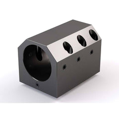 Global CNC Industries - Turret & VDI Tool Holders; Type: Mori ID Block ; Clamping System: 115mm X 110mm ; Tool Axis: ID ; Through Coolant: No ; Additional Information: 4 Mounting Holes - Exact Tool & Supply
