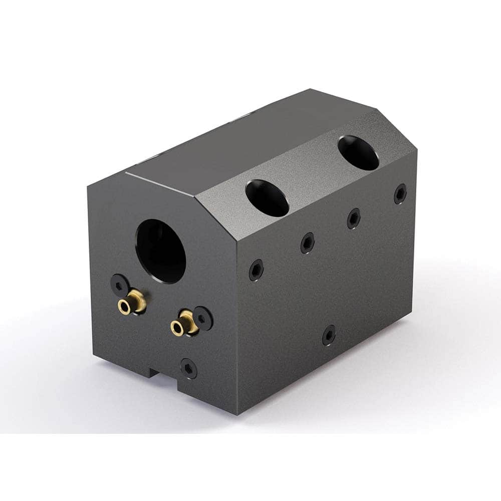 Global CNC Industries - Turret & VDI Tool Holders; Type: Haas ID Block ; Clamping System: 73mm X 70mm ; Tool Axis: ID ; Through Coolant: No ; Additional Information: 4 Mounting Holes - Exact Tool & Supply