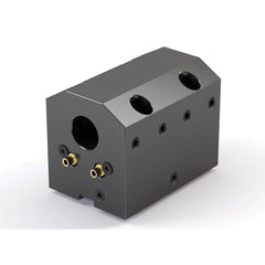 Global CNC Industries - Turret & VDI Tool Holders; Type: Haas ID Block ; Clamping System: 73mm X 70mm ; Tool Axis: ID ; Through Coolant: No ; Additional Information: 4 Mounting Holes - Exact Tool & Supply