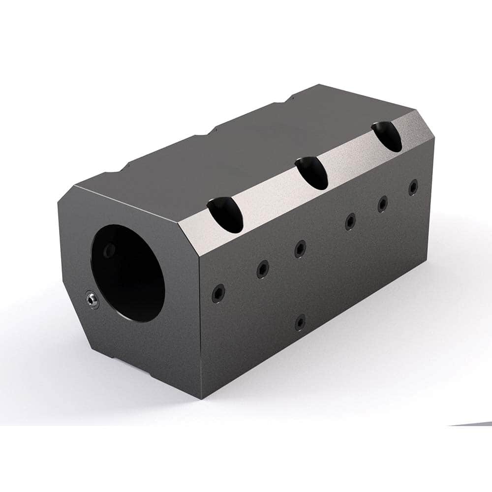 Global CNC Industries - Turret & VDI Tool Holders; Type: Mazak ID Block ; Clamping System: 114mm X 203mm ; Tool Axis: ID ; Through Coolant: No ; Additional Information: 6 Mounting Holes - Exact Tool & Supply