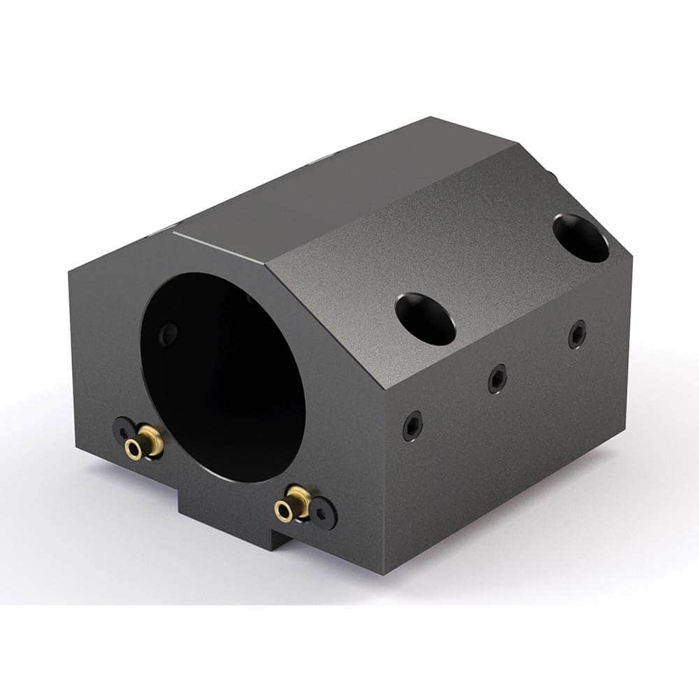 Global CNC Industries - Turret & VDI Tool Holders; Type: Mazak ID Block ; Clamping System: 118mm X 88mm ; Tool Axis: ID ; Through Coolant: No ; Additional Information: 4 Mounting Holes - Exact Tool & Supply
