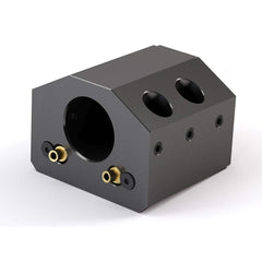 Global CNC Industries - Turret & VDI Tool Holders; Type: Mori ID Block ; Clamping System: 76mm X 35mm ; Tool Axis: ID ; Through Coolant: No ; Additional Information: 4 Mounting Holes - Exact Tool & Supply