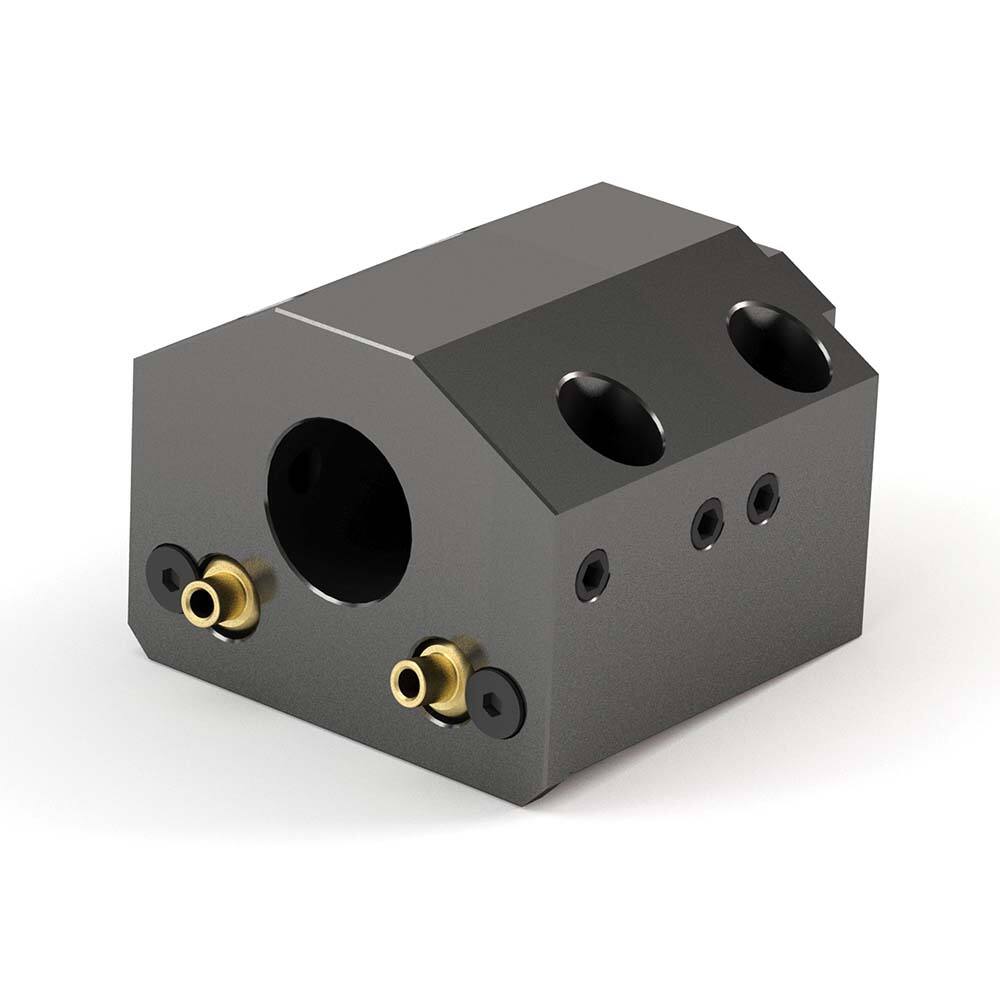 Global CNC Industries - Turret & VDI Tool Holders; Type: Doosan ID Block ; Clamping System: 72mm X 45mm ; Tool Axis: ID ; Through Coolant: No ; Additional Information: 4 Mounting Holes - Exact Tool & Supply