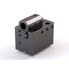 Global CNC Industries - Turret & VDI Tool Holders; Type: Mori Double ID Block ; Clamping System: 70mm X 62mm ; Tool Axis: ID ; Through Coolant: No ; Additional Information: 4 Mounting Holes - Exact Tool & Supply