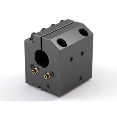 Global CNC Industries - Turret & VDI Tool Holders; Type: Haas ID Block ; Clamping System: 73mm X 70mm ; Tool Axis: ID ; Through Coolant: No ; Additional Information: 4 Mounting Holes - Exact Tool & Supply