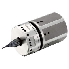 CoolSpeed - Fluid & Air-Mist High-Speed Spindles; Drive Type: Air-Mist ; RPM: 55000.000 ; Compatible Tool Size: 3mm; 4mm; 6mm ; Shaft Diameter: 25.000 (mm); Wattage: 200.000 ; Operating Pressure Range (psi): 44-101 - Exact Tool & Supply