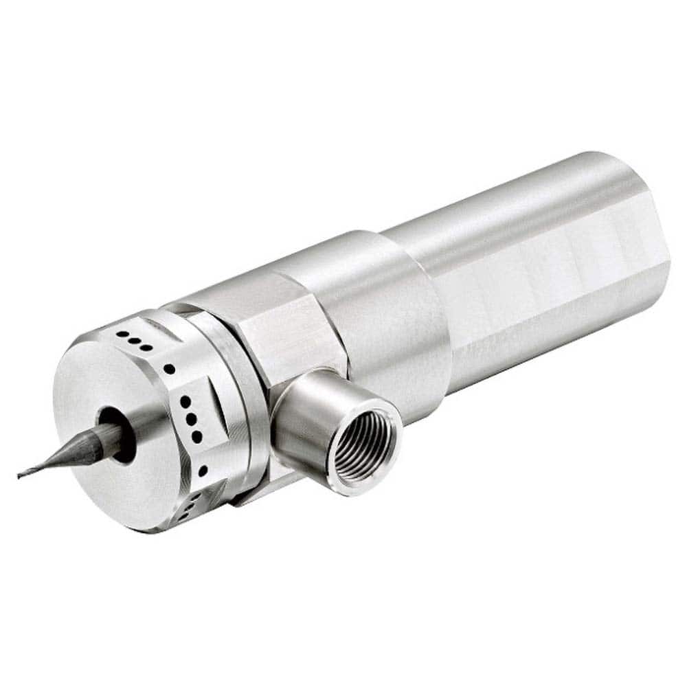 CoolSpeed - Fluid & Air-Mist High-Speed Spindles; Drive Type: Air-Mist ; RPM: 55000.000 ; Compatible Tool Size: 3mm; 4mm; 6mm ; Shaft Diameter: 22.000 (mm); Wattage: 200.000 ; Operating Pressure Range (psi): 44-101 - Exact Tool & Supply