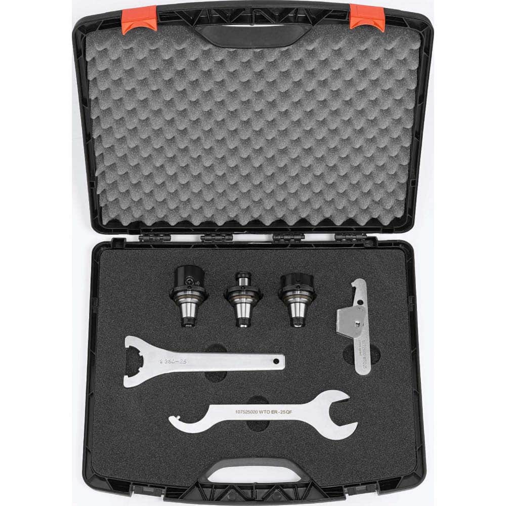WTO - Modular Tool Holding System Adapters; Modular System Size: ER50; 1; 1 ; Taper Size: ER50QF ; Through Coolant: Yes - Exact Tool & Supply