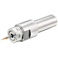 CoolSpeed - Fluid & Air-Mist High-Speed Spindles; Drive Type: Coolant/Cutting Oil ; RPM: 75000.000 ; Compatible Tool Size: 3mm; 4mm; 6mm ; Shaft Diameter: 22.000 (mm); Wattage: 300.000 ; Operating Pressure Range (psi): 145-870 - Exact Tool & Supply