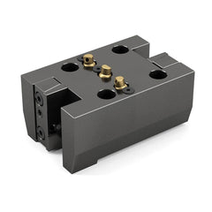 Global CNC Industries - Turret & VDI Tool Holders; Type: Doosan Double OD Turning Block ; Clamping System: 64mm X 64mm ; Tool Axis: OD ; Through Coolant: No ; Outside Diameter (Decimal Inch): 1.0000 ; Additional Information: 4 Mounting Holes - Exact Tool & Supply