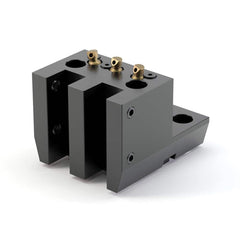 Global CNC Industries - Turret & VDI Tool Holders; Type: Haas Double OD Single Side Block ; Clamping System: 73mm X 70mm ; Tool Axis: OD ; Through Coolant: No ; Outside Diameter (Decimal Inch): 1.0000 ; Additional Information: 4 Mounting Holes - Exact Tool & Supply
