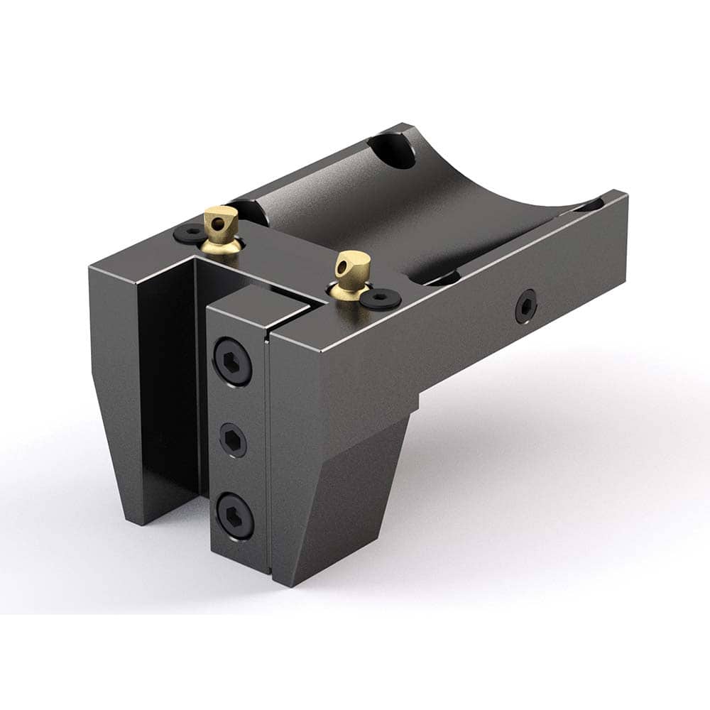 Global CNC Industries - Turret & VDI Tool Holders; Type: Hwacheon OD Turning Block ; Clamping System: 74mm X 70mm ; Tool Axis: OD ; Through Coolant: No ; Outside Diameter (Decimal Inch): 1.2500 ; Additional Information: 4 Mounting Holes - Exact Tool & Supply