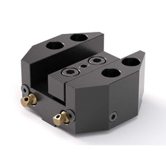 Global CNC Industries - Turret & VDI Tool Holders; Type: Okuma Howa OD Turning Block ; Clamping System: 80mm X 50mm ; Tool Axis: OD ; Through Coolant: No ; Outside Diameter (Decimal Inch): 1.0000 ; Additional Information: 4 Mounting Holes - Exact Tool & Supply