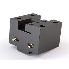 Global CNC Industries - Turret & VDI Tool Holders; Type: Hwacheon OD Facing Block ; Clamping System: 115mm X 80mm ; Tool Axis: OD ; Through Coolant: No ; Outside Diameter (Decimal Inch): 1.2500 ; Additional Information: 4 Mounting Holes - Exact Tool & Supply