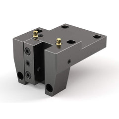 Global CNC Industries - Turret & VDI Tool Holders; Type: Doosan OD Turning Block ; Clamping System: 100mm X 100mm ; Tool Axis: OD ; Through Coolant: No ; Outside Diameter (Decimal Inch): 1.2500 ; Additional Information: 4 Mounting Holes - Exact Tool & Supply