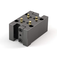 Global CNC Industries - Turret & VDI Tool Holders; Type: Okuma Double OD Turning Block ; Clamping System: 80mm X 78mm ; Tool Axis: OD ; Through Coolant: No ; Outside Diameter (Decimal Inch): 1.0000 ; Additional Information: 4 Mounting Holes - Exact Tool & Supply