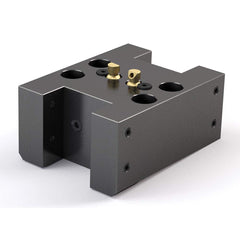Global CNC Industries - Turret & VDI Tool Holders; Type: Mori OD Turning Block ; Clamping System: 76mm X 35mm ; Tool Axis: OD ; Through Coolant: No ; Outside Diameter (Decimal Inch): 1.0000 ; Additional Information: 4 Mounting Holes - Exact Tool & Supply