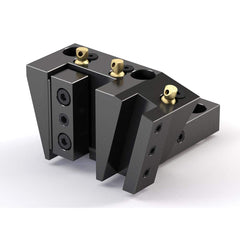 Global CNC Industries - Turret & VDI Tool Holders; Type: Haas Double OD Turning Block ; Clamping System: 73mm X 70mm ; Tool Axis: OD ; Through Coolant: No ; Outside Diameter (Decimal Inch): 1.0000 ; Additional Information: 4 Mounting Holes - Exact Tool & Supply