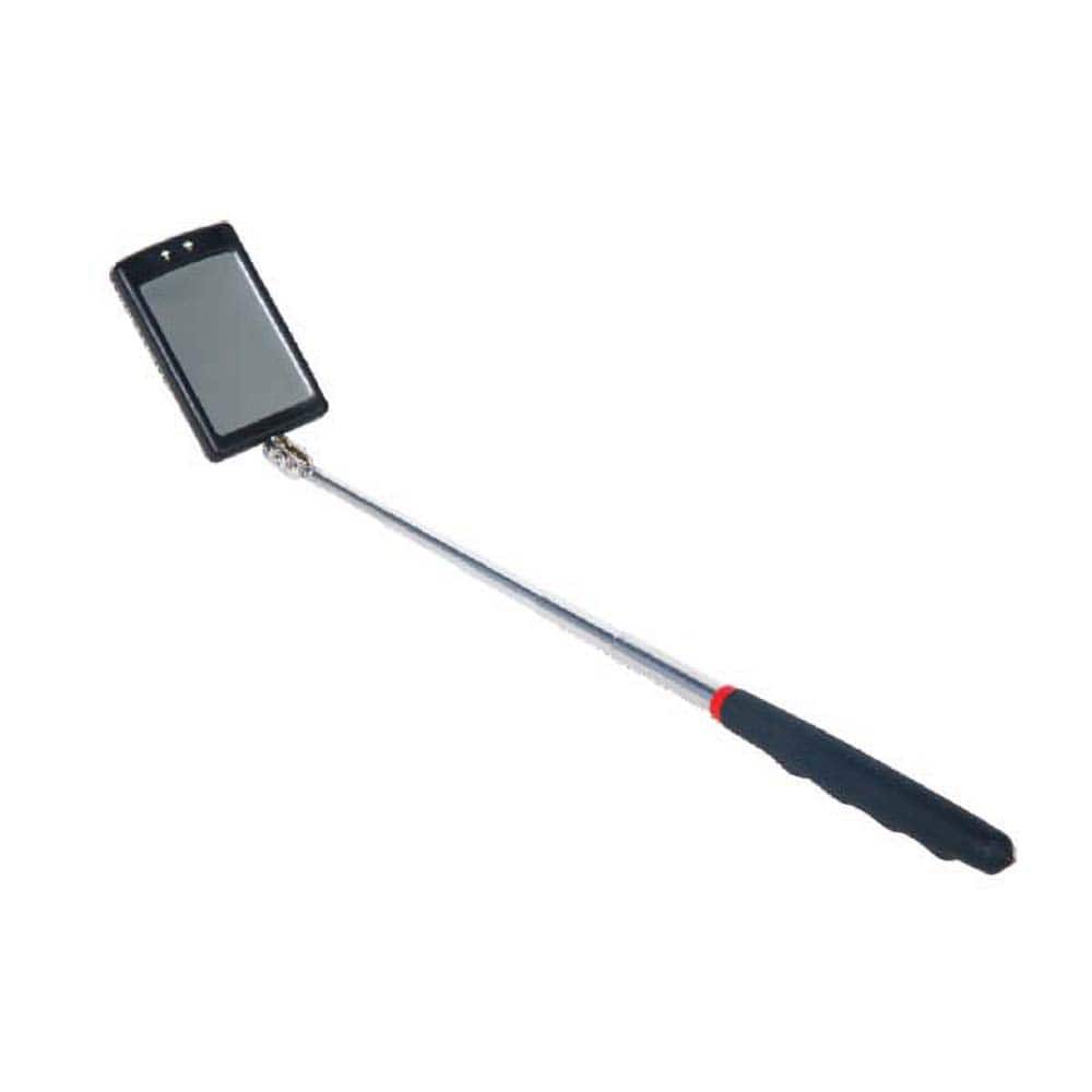 Insize USA LLC - Inspection Mirrors; Mirror Shape: Rectangular ; Overall Length (Inch): 34-29/64 ; Features: Head Can Bend And Rotate; Telescoping ; Mirror Length (Decimal Inch): 2.5590 ; Mirror Width (Decimal Inch): 1.6540 ; Magnetic: No - Exact Tool & Supply