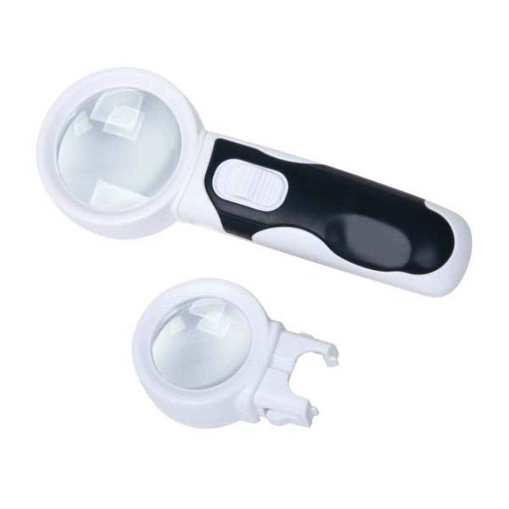 Insize USA LLC - Handheld Magnifiers; Minimum Magnification: 6x ; Maximum Magnification: 10x ; Lens Shape: Round ; Lens Diameter (mm): 37.00; 50.00 ; Lens Diameter (Decimal Inch): 1-29/64; 1-31/32 ; Lens Diameter (Inch): 1-29/64; 1-31/32 - Exact Tool & Supply