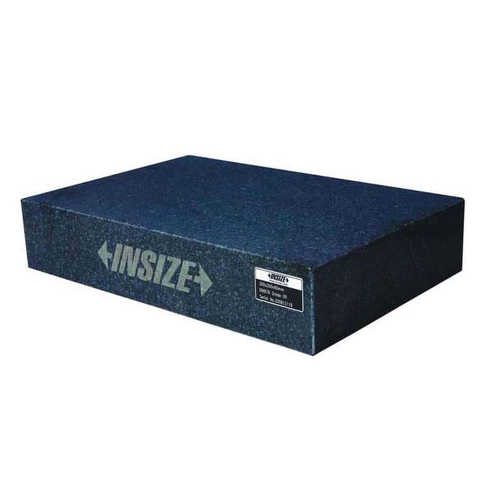 Insize USA LLC - Inspection Surface Plates; Length (Inch): 18 ; Width (Inch): 12 ; Thickness (Inch): 3 ; Grade: A ; Number of Ledges: 5 ; Material: Granite - Exact Tool & Supply