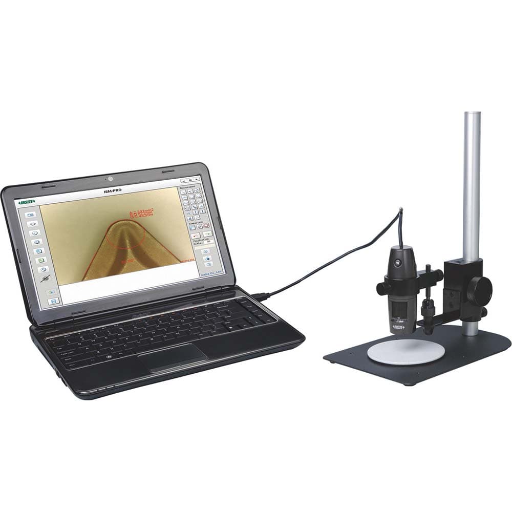 Insize USA LLC - Microscopes; Microscope Type: Digital ; Minimum Magnification: 10x ; Maximum Magnification: 200x ; Light Source: LED - Exact Tool & Supply
