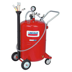Lincoln - Oil Drain Containers; Type: Fluid Extractor ; Container Size: 20 Gal ; Color: Red; black; silver ; Hose Length: 120 (Inch) - Exact Tool & Supply