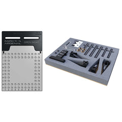 Phillips Precision - CMM Fixtures; Type: Vision Work Holding ; Plate Design: Magnetically Interlocking ; Material: Polycarbonate ; Thread Size: 1/4 - Exact Tool & Supply