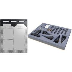 Phillips Precision - CMM Fixtures; Type: Vision Work Holding ; Plate Design: Magnetically Interlocking ; Material: Polycarbonate ; Thread Size: 1/4 - Exact Tool & Supply