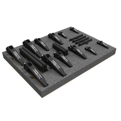Phillips Precision - CMM Accessories; Accessory Type: Hold Down Clamp ; For Use With: All Types ; Material: Aluminum ; Thread Size: 1/4 -20 ; Includes: Shafts & Clamps ; Series: Inspection Arsenal? - Exact Tool & Supply