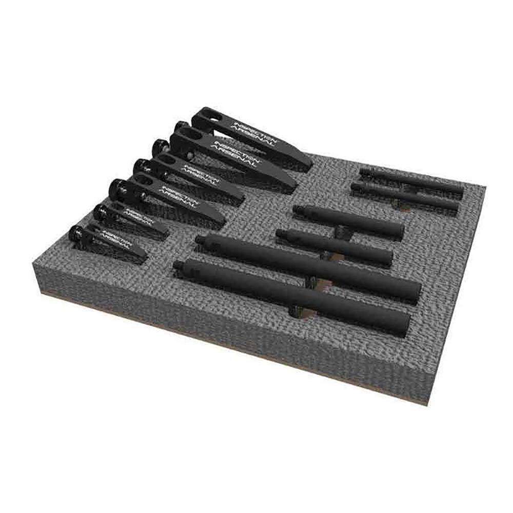 Phillips Precision - CMM Accessories; Accessory Type: Hold Down Clamp ; For Use With: All Types ; Material: Aluminum ; Thread Size: 1/4-20 ; Includes: Shafts & Clamps ; Series: Inspection Arsenal? - Exact Tool & Supply
