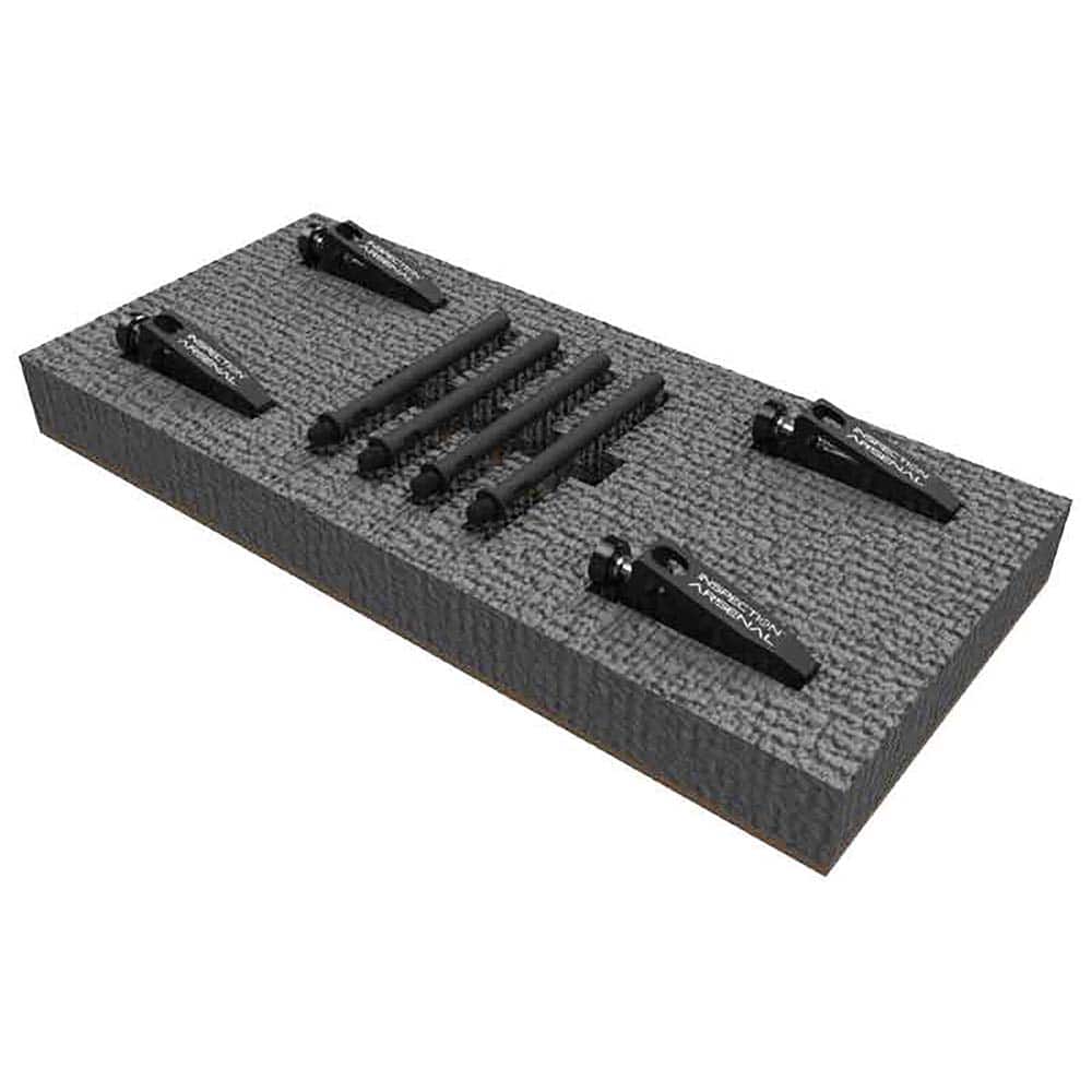 Phillips Precision - CMM Accessories; Accessory Type: Hold Down Clamp ; For Use With: All Types ; Material: Aluminum ; Thread Size: M6 ; Includes: Shafts & Clamps ; Series: Inspection Arsenal? - Exact Tool & Supply