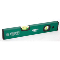 Insize USA LLC - Box Beam, I-Beam & Torpedo Levels; Level Type: Box Beam ; Number of Vials: 2 ; Material: Aluminum ; Length (Inch): 24 ; Magnetic or Nonmagnetic: Magnetic ; Width (Decimal Inch): 0.7870 - Exact Tool & Supply
