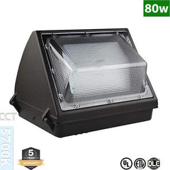 Metro LED - Wall Pack Light Fixtures; Lamp Type: Integrated LED ; Wattage: 80 ; Voltage: 100-277 V ; Housing Material: Aluminum Alloy/Stainless Steel - Exact Tool & Supply