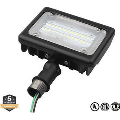 Metro LED - Floodlight Fixtures; Mounting Type: Knuckle/Stake Mount ; Housing Color: Dark Bronze ; Housing Material: Aluminum Alloy/Stainless Steel ; Lamp Type: Integrated LED ; Wattage: 15 - Exact Tool & Supply