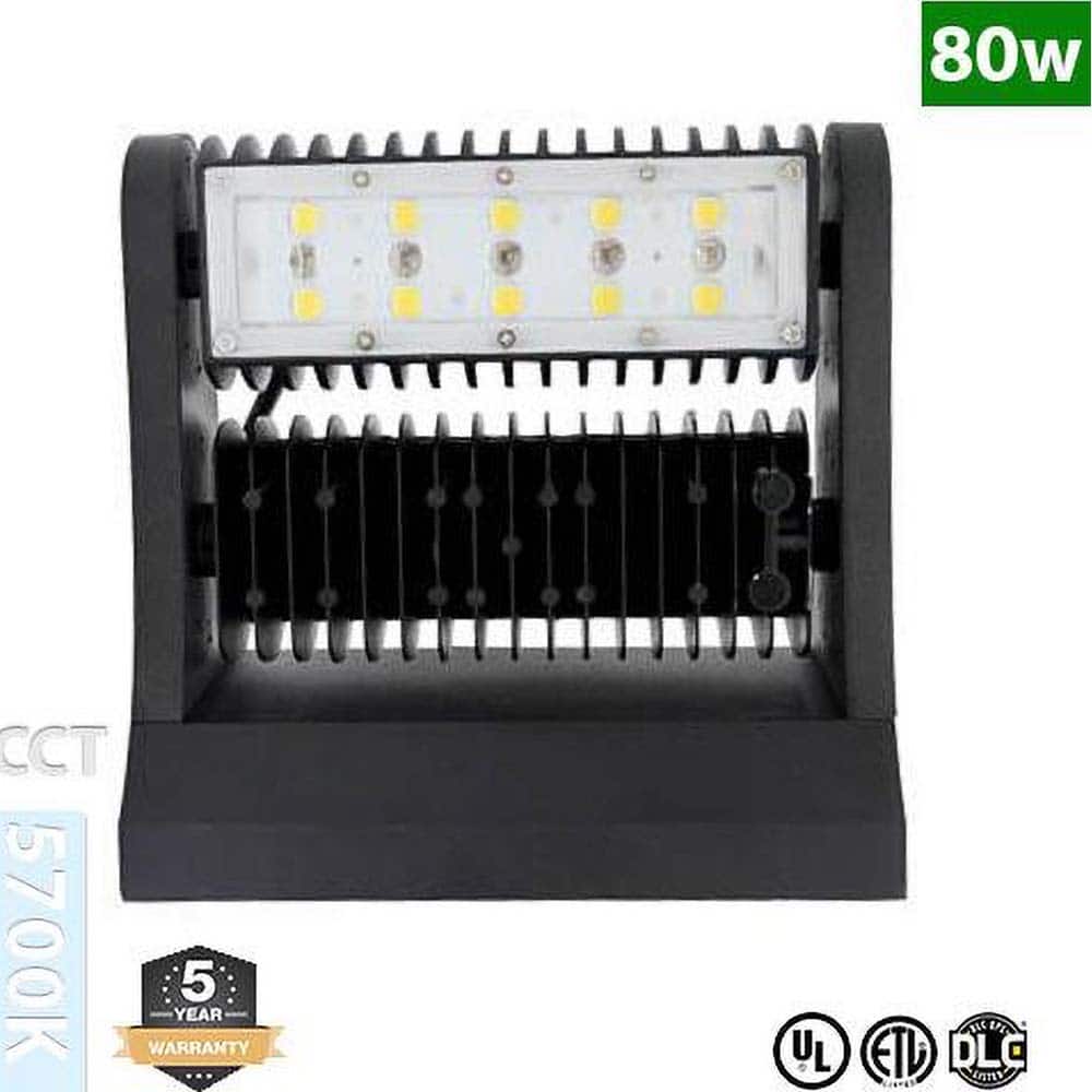 Metro LED - Wall Pack Light Fixtures; Lamp Type: Integrated LED ; Wattage: 80 ; Voltage: 100-277 V ; Housing Material: Aluminum Alloy/Stainless Steel - Exact Tool & Supply