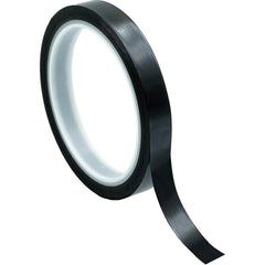 Bertech - Film Tape; Material Type: Polyimide ; Thickness (mil): 2.5000 ; Color: Black ; Adhesive Material: Silicone ; Width (Inch): 3/16 ; Length (Feet): 108.000 - Exact Tool & Supply