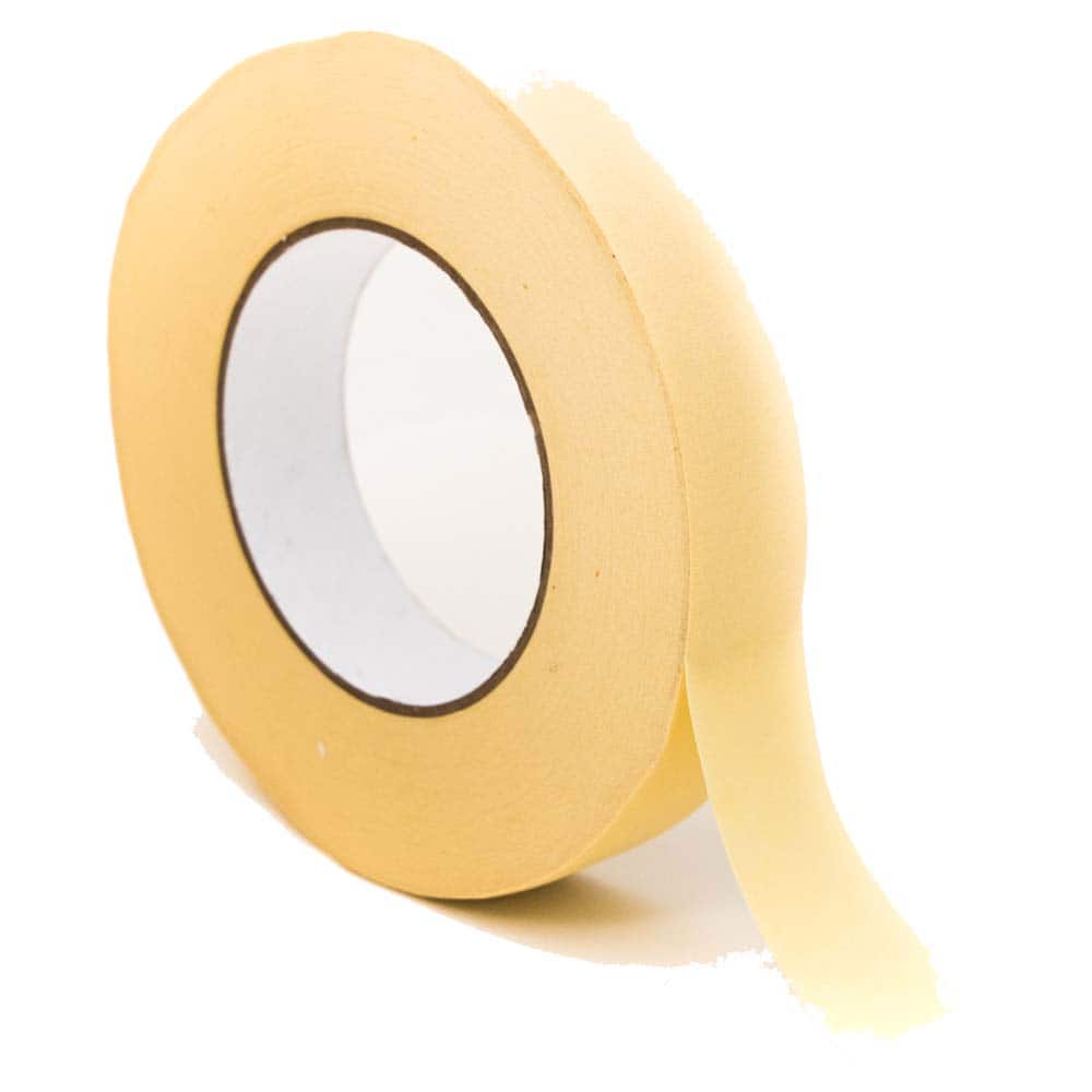 Bertech - Masking & Painters Tape; Tape Type: High Temperature Masking Tape ; Material Type: Crepe Paper ; Width (Inch): 5/8 ; Length (Feet): 180.000 ; Length (yd): 60.00 ; Color: Beige - Exact Tool & Supply