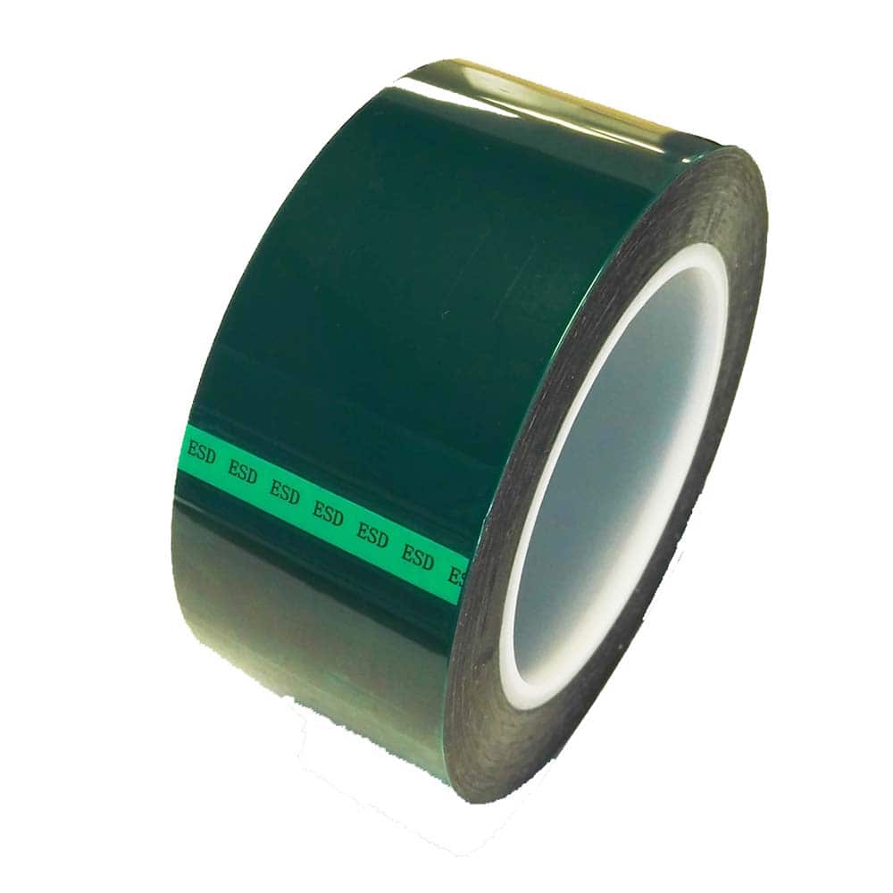 Bertech - Anti-Static Equipment Accessories; Type: ESD Polyester Tape ; Backing Material: Polyester (Film) ; Series: ESDGPT ; Tape Width (Inch): 2.25 ; Tape Length (Feet): 216.00 ; Tape Length (yd): 72.00 - Exact Tool & Supply