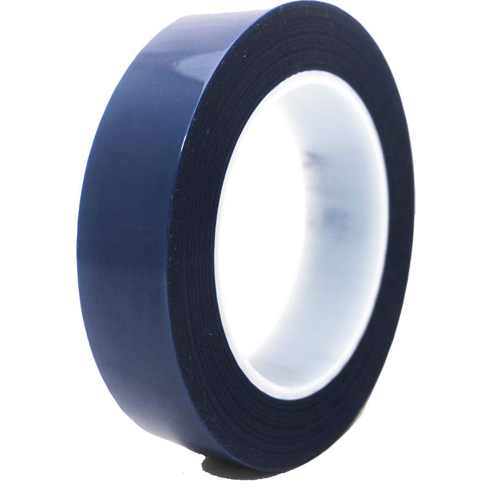 Bertech - Masking & Painters Tape; Tape Type: High Temperature Masking Tape ; Material Type: Polyester Film ; Width (Inch): 1-3/8 ; Length (Feet): 216.000 ; Length (yd): 72.00 ; Color: Blue - Exact Tool & Supply