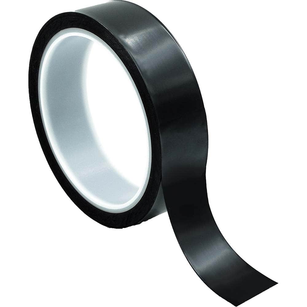 Bertech - Film Tape; Material Type: Polyimide ; Thickness (mil): 2.5000 ; Color: Black ; Adhesive Material: Silicone ; Width (Inch): 1-1/4 ; Length (Feet): 108.000 - Exact Tool & Supply