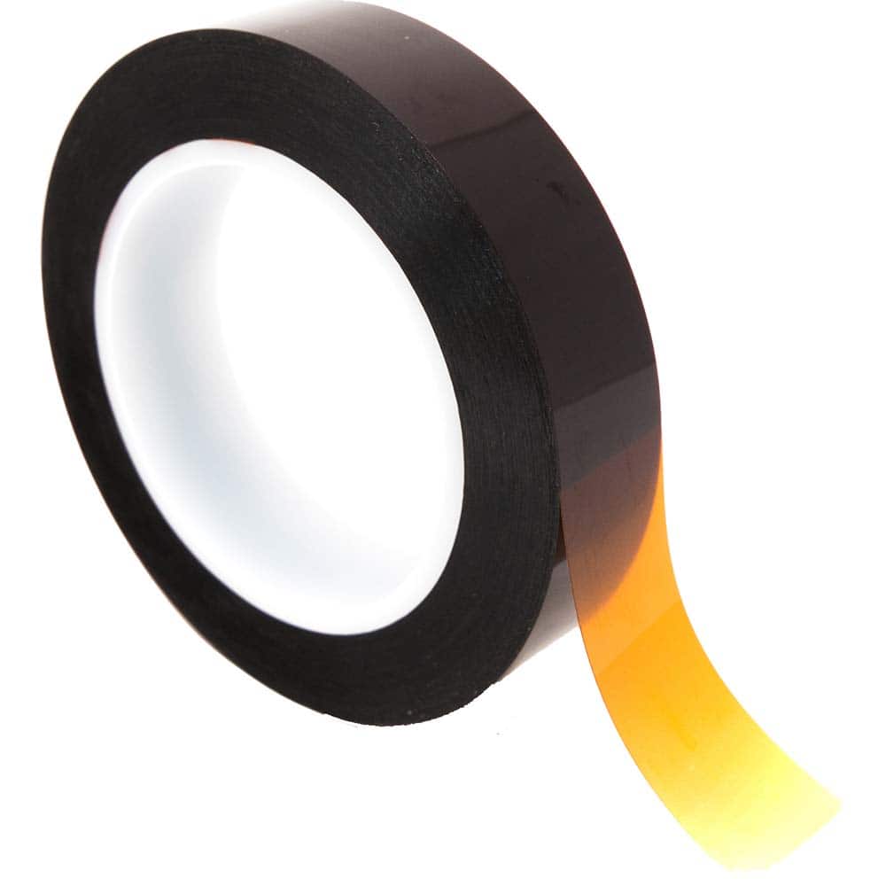 Bertech - Film Tape; Material Type: Polyimide ; Thickness (mil): 6.5000 ; Color: Amber ; Adhesive Material: Silicone ; Width (Inch): 7/8 ; Length (Feet): 108.000 - Exact Tool & Supply