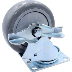 Snap-Loc - Specialty Casters; Type: Caster ; Style: Swivel w/Brake ; Mount: Stem ; Load Capacity (Lb.): 375.000 ; Wheel Diameter: 4 (Inch); Wheel Width: 1-1/8 (Inch) - Exact Tool & Supply