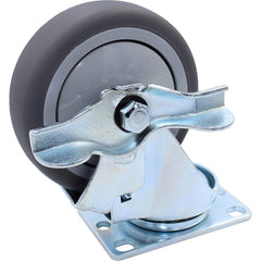 Snap-Loc - Specialty Casters; Type: Caster ; Style: Swivel w/Brake ; Mount: Stem ; Load Capacity (Lb.): 300.000 ; Wheel Diameter: 4 (Inch); Wheel Width: 1-1/8 (Inch) - Exact Tool & Supply