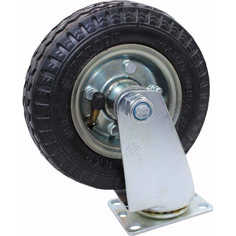 Snap-Loc - Specialty Casters; Type: Caster ; Style: Rigid ; Mount: Stem ; Load Capacity (Lb.): 300.000 ; Wheel Diameter: 6 (Inch); Wheel Width: 1-5/8 (Inch) - Exact Tool & Supply