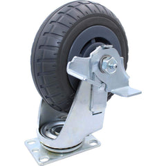 Snap-Loc - Specialty Casters; Type: Caster ; Style: Swivel w/Brake ; Mount: Stem ; Load Capacity (Lb.): 400.000 ; Wheel Diameter: 6 (Inch); Wheel Width: 1-5/8 (Inch) - Exact Tool & Supply